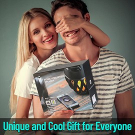 INSSISAIN Outdoor-Bluetooth-Lautsprecher, wasserdicht, kabellos, Geburtstagsgeschenke für Männer, Vater, LED-Flammen-Umgebungslicht, Camping-Terrassenzubehör, einzigartige Geschenke für ihn, Ehemann,