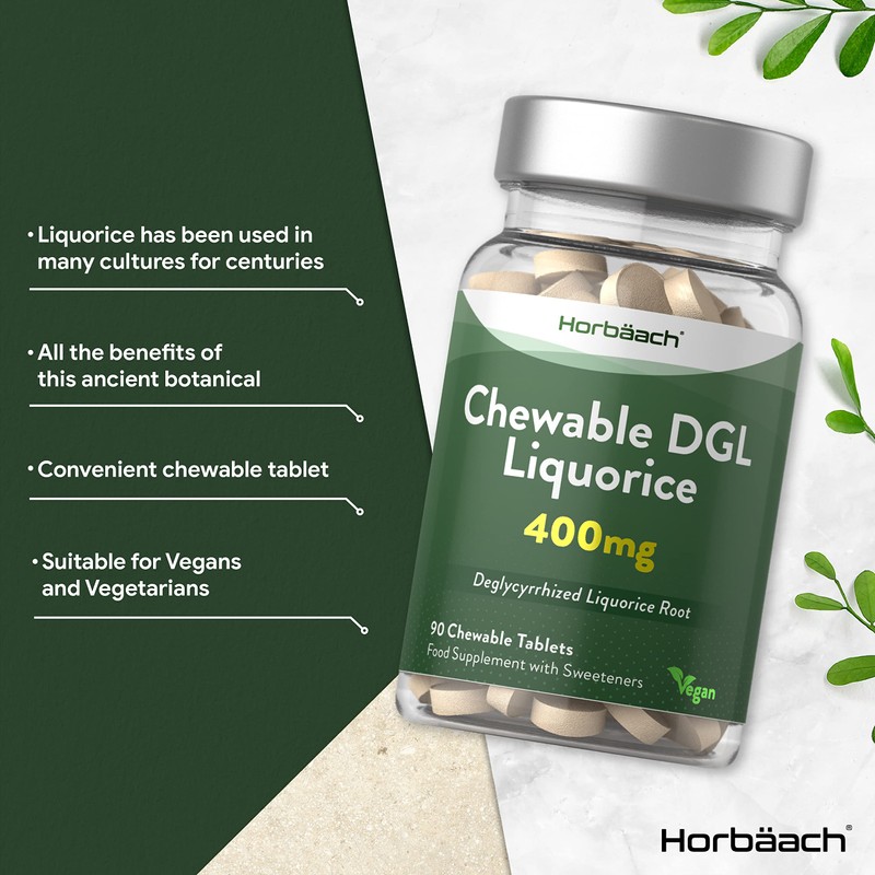 DGL Licorice Chewable Tablets 400mg | Liquorice Root Extract |