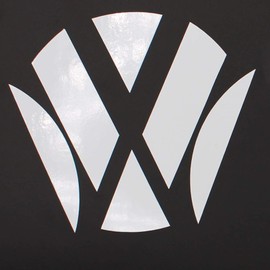 G6 Emblem Corners Inlays Film Sticker Perfect Fit - Finest Folia (K006 White Gloss)