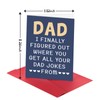 Octamber Funny Dad Birthday Card with Envelope for Men, Fathers