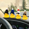 Wonuu Rubber Duck Car Ornaments with Knit Hat for Dashboard