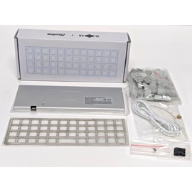 Drop MASSDROP X OLKB-48 PLANCK MECHANICAL KEYBOARD KIT, SILVER CASE, MX COMPATIBLE...