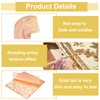 sourcing map 25 Pcs Gold Leaf Sheets 5.5" x 5.5"