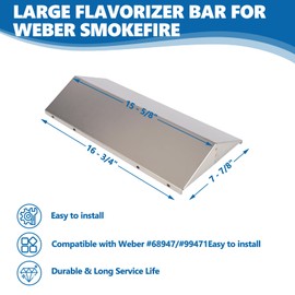68947 Large Flavorizer Bar for Weber SmokeFire EX4 EX6 Wood Pellet Grill