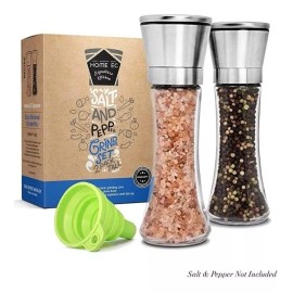 Home EC Juego De Molinillos De Sal Y Pimienta De Acero Inoxidable