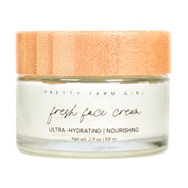 Pretty farm girl Fresh Face Tallow Cream - Ultra-Hydrating & Nourishing - Floral & Refreshing Scent - Handmade - All Skin Types - For Around the Eyes, Neck, and Lips