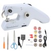 Handheld Sewing Machine Portable Electric Dual Line Sewing Machine with
