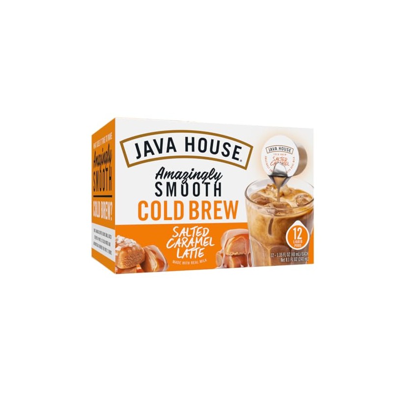 Java House Cold Brew Latte Coffee Concentrate Single Serve Liquid