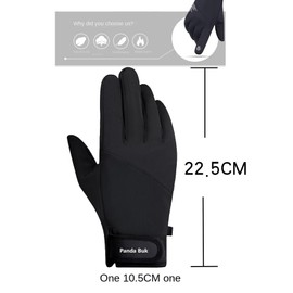 PANDA BUK Winter Gloves Waterproof Thermal Touch Screen Windproof Warm Gloves Men Women For Running Driving Cycling Sports Gloves (Medium)