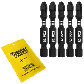 5 x SabreCut SCPZ250_5 50mm PZ2 Impact Screwdriver Driver Bits Set Single Ended Pozidriv POZI No.2 Heavy Duty