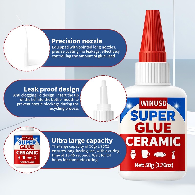 50g Glass Glue | Super Clear Glue All Purpose for