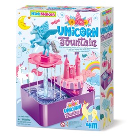 4M - Magic Unicorn Fountain | KidzMaker | Build Floating Fountain | Bring Fantasy Land to Life with Unicorns | Learn Electric Pumps | 68743