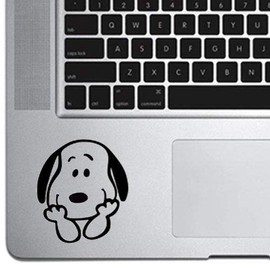 Snoopy Cute Dog Silhouette Decal for Trackpad Laptop MacBook