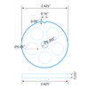 #8 Meat Grinder Plate with 5/8" Holes Fits LEM KitchenAid