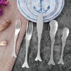 UPware 20-Piece Fish Shaped Flatware Set, 18/8 Stainless Steel Silverware
