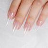 Pearl White Nail Chrome Powder Rubbing Glitter Metallic Mirror Effect
