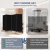 4 Panel Room Divider, Folding Privacy Screen Wall Divider for