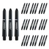 WINMAU Prism Force Solid Black Short Polycarbonate Dart Stems (Shafts)