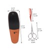 Baluue 2pcs Set Mustache Trimming Scissors Beard Clippers for Men