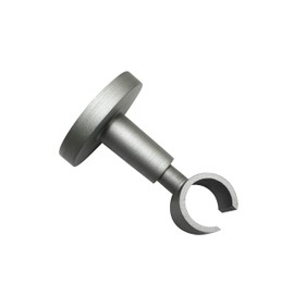 Gardinia Kira Series Ceiling Support for Curtain Pole with Metal Mounting Plate, 1-Track Open, Includes All Mounting Parts, Diameter 19 mm, Silver