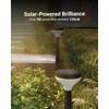 Sunco 6 Pack Round Solar Pathway Lights Outdoor, Super Bright