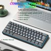 Snpurdiri 60% Wired Gaming Keyboard, RGB Backlit Ultra-Compact 61 Keys