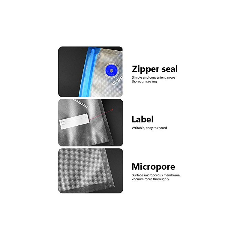 Sous Vide Bags BPA Free Reusable Vacuum Sealer Zipper bags