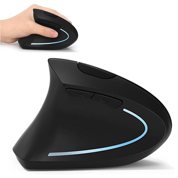 Lekvey Lekvey Left Handed Mouse, Wireless 2.4 GHz USB Lefty