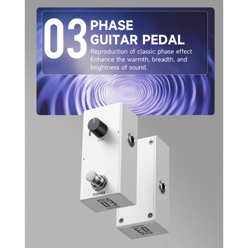 Donner EMBARK 03 Phase Guitar Pedal, DIY Shell, Electric Guitar,