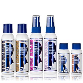 exhibitor's Quic Color Sampler Kit – Includes Quic Shampoo (3.4 oz), Quic Conditioner (3.4 oz), Quic Braid (3.4 oz), Quic Sheen (3.4 oz), Quic Silver (2 oz), and Quic Color (2 oz) – Color Enhancement
