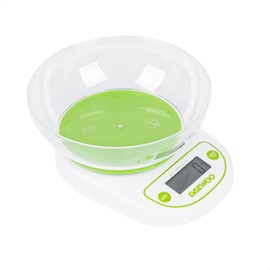 DAEWOO Báscula de cocina digital Daewoo DKS-2054 con recipiente de hasta 5 Kg