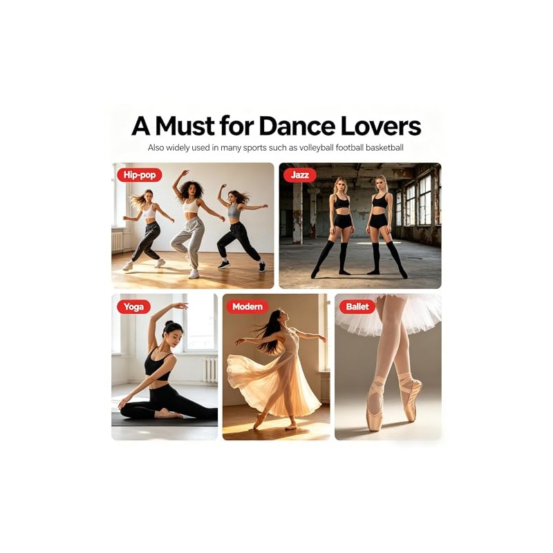 Dance Knee Pads for Women & Men – Breathable Mesh,