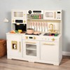Wooden Play Kitchen for Toddler, Toy Kitchen Set for Kids
