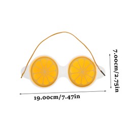 TOVINANNA 6pcs Cartoon Fruit Shaped Eye Masks for Cooling and Heating Therapy Relieve Fatigue Dry Eyes and Puffiness Lemon Watermelon