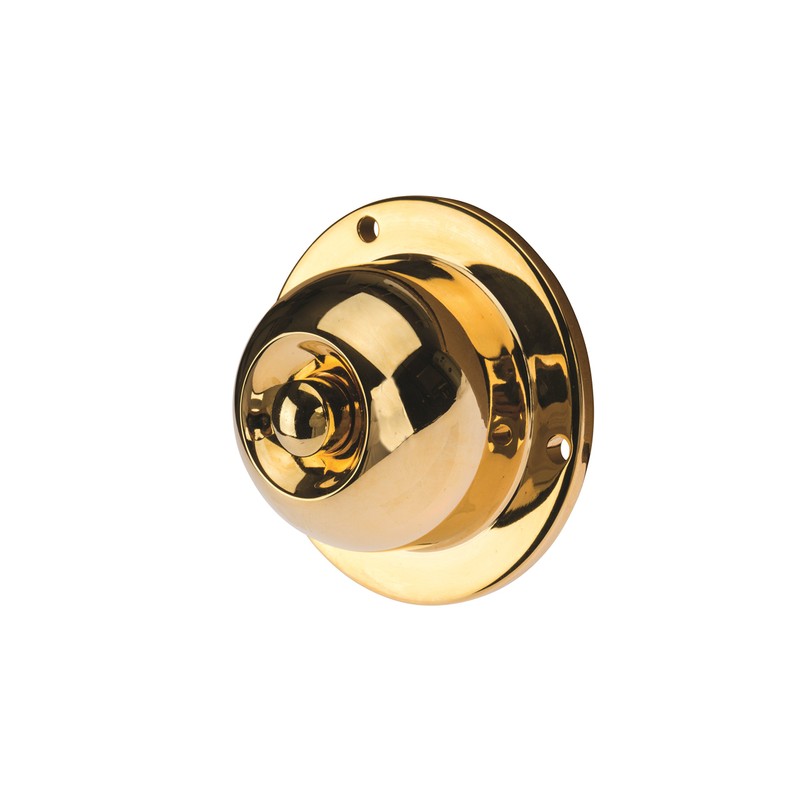 NSI TA1786CB Solid Cast Brass Weatherproof Push-Button with Conduit Backplate