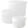 Nagao Storage Container, Round, Polypropylene, Deep Type, 16.2 fl oz