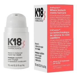 K18 Molecular Mascarilla de Reparación 15mL reparador de pelo                                                                                         