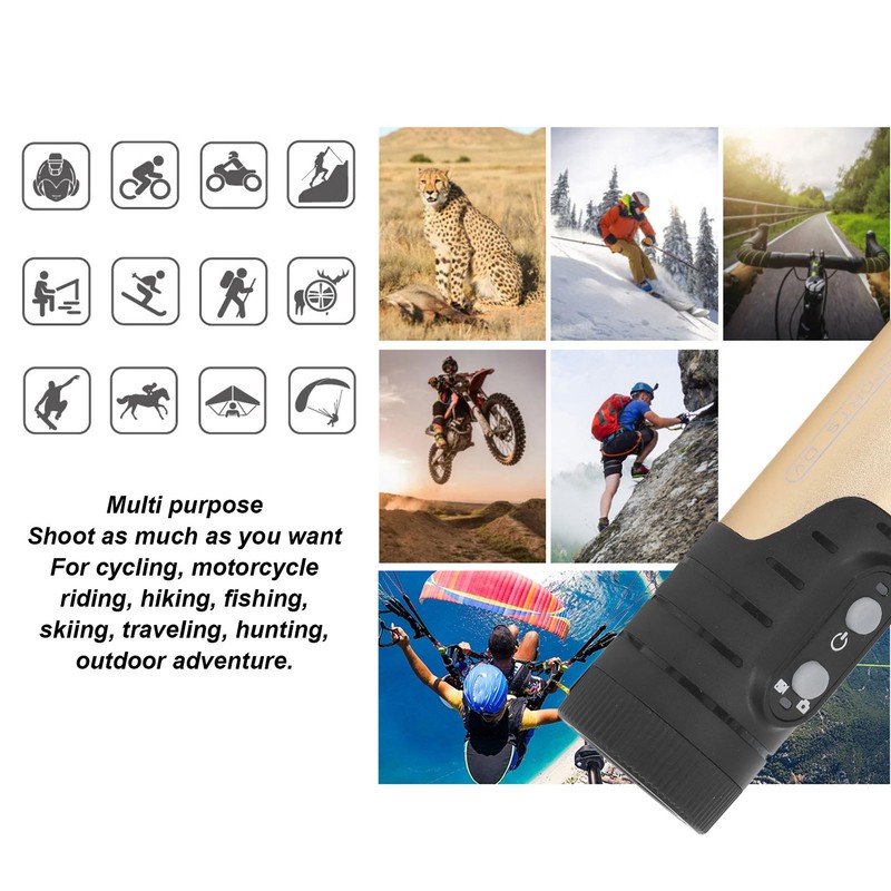 4K Action Camera Waterproof Bike Motorcycle Helmet Camera Anti Shake