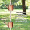 Rain Chain Watering Can Bucket Shaped Decorative 6 Cups Rainwater