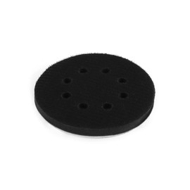 QWORK® 2PCS Soft Sponge Interface Pad for Eccentric Sanders, 125mm 8 Holes Hook & Loop Soft Pad Sanding Pad, Impact Resistant Low Noise