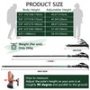 TheFitLife Collapsible Trekking Poles for Hiking – Lightweight Folding Walking