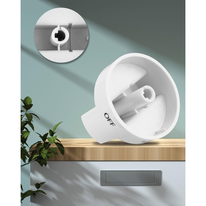 4Pack Fit for Whirlpool Gas Stove Knobs Replace #WPW10339443 AP6019878