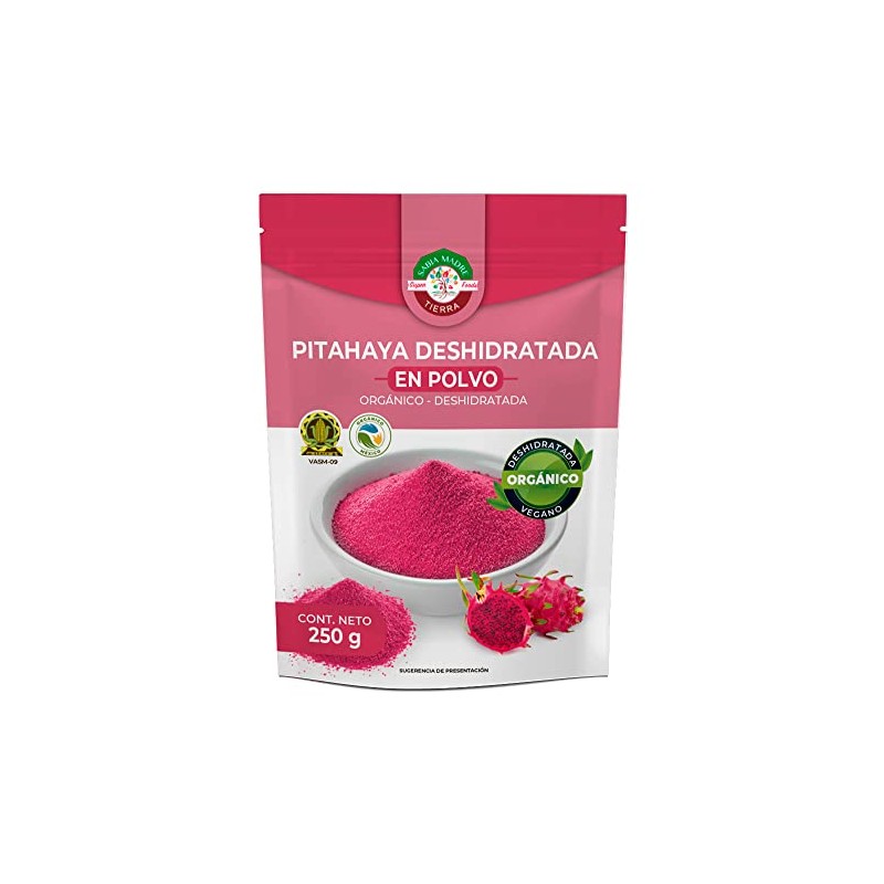 SABIA MADRE TIERRA | Pitahaya deshidratada orgánica 250g