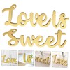 LABRIMP Wedding Table Sign Love is Wooden Letters Large Rustic