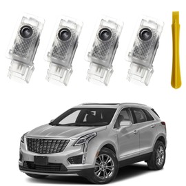 4Pcs Car Door Lights Logo Projector for SRX CT6 CT5 XTS ATS-L XT4 XT5 XT6,Never Fade LED Door Projector,Puddle Lights for Welcome Courtesy Light,Shadow Ghost Light,Car Accessories