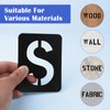 TPTGIAR 42 PCS Letter Stencils Large, 4 Inch Plastic Stencils