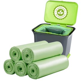 Small Trash Bags 1.2 Gallon 丨 100 Count Trash Bag for 5L Trash Can Liners丨 Small Garbage Bags for Office Bedroom Bathroom Kitchen Household