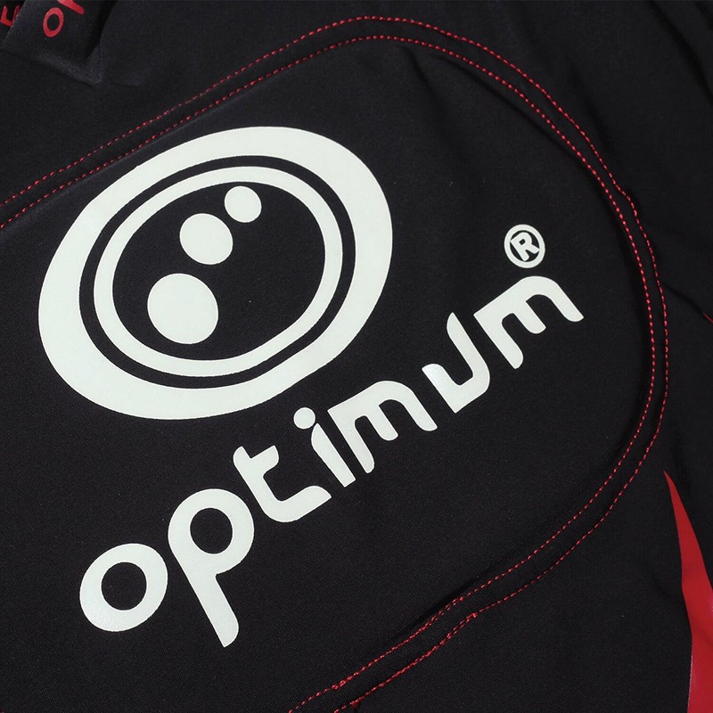 Optimum Boy's Tribal Protective Shoulder Pad - Black/Red, X-Small