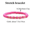 HYHONEY 12pcs/set Heishi Bracelet Surfer Bracelets for Women Stackable clay