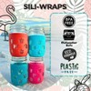 Sili Wraps Mason Jar Wraps, Silicone Sleeve Protector For 16oz
